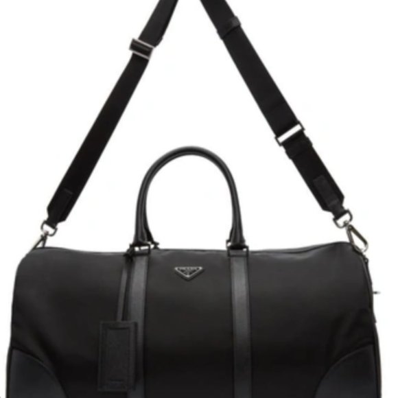 BRAND NEW Prada Re-Nylon & Saffiano Leather Duffle Bag Black 2VC008 with Dustbag - Picture 11 of 11